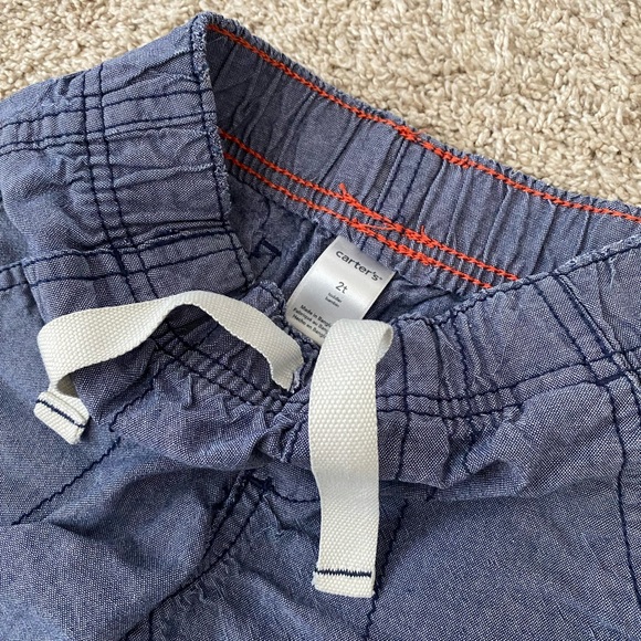 Carters toddler boy blue shorts size 2T - Picture 3 of 5
